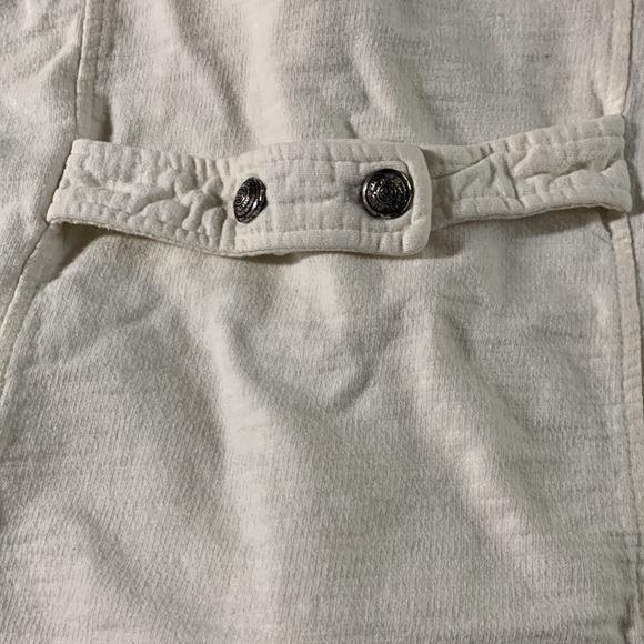 BROW.NY. Cream colored jacket. 3/4 sleeves.  Size L. Chest approx. 19 inches. - Picture 8 of 10
